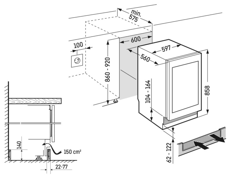 Cave à vin intégrable Liebherr UWPRI378220 detail 6