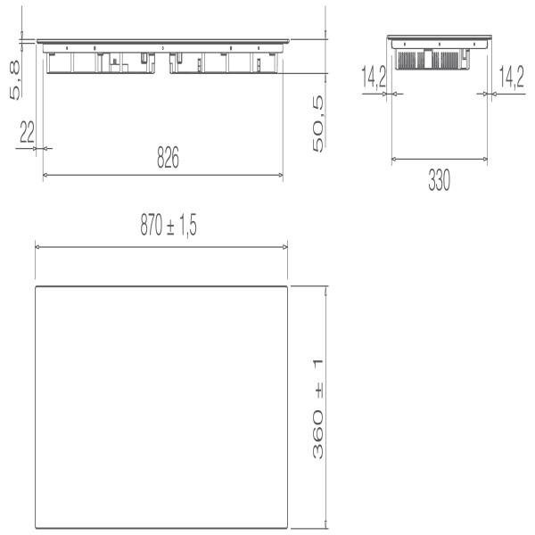 Kookplaat inductie Elica PRF0183917 detail 1