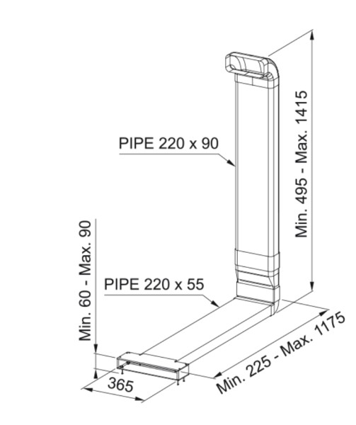 Dampkap toebehoren Franke 305627 detail 1