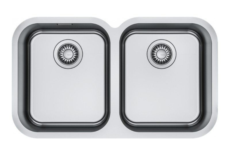 Dubbele spoelbak Franke SRX1201 vooraanzicht