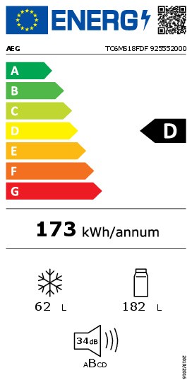 Combiné réfrigérateur/congélateur intégrable AEG TC6MS18FDF detail 1
