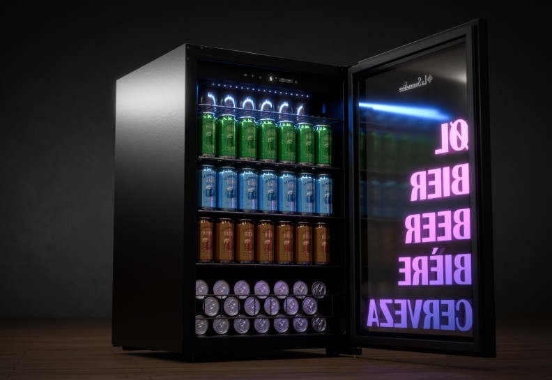 Flessenkoeler/ glazen of volle deur La Sommelière BEER150 detail 1