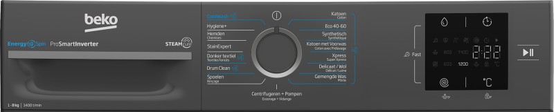 Wasmachine Beko BM3WFT3841A/zwart detail 2