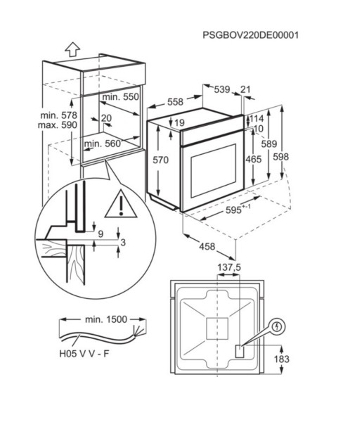 Multifunctie oven AEG OU5AB20CK/ZWART detail 2