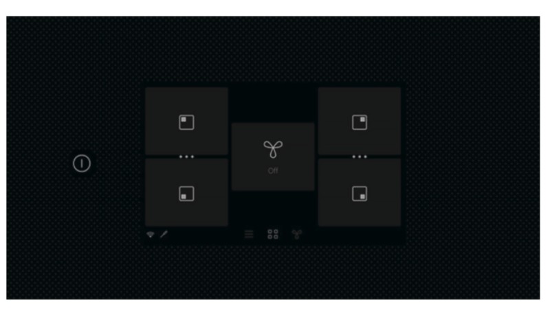 Kookplaat met ingebouwde dampafzuiging AEG PE9000B80 detail 1