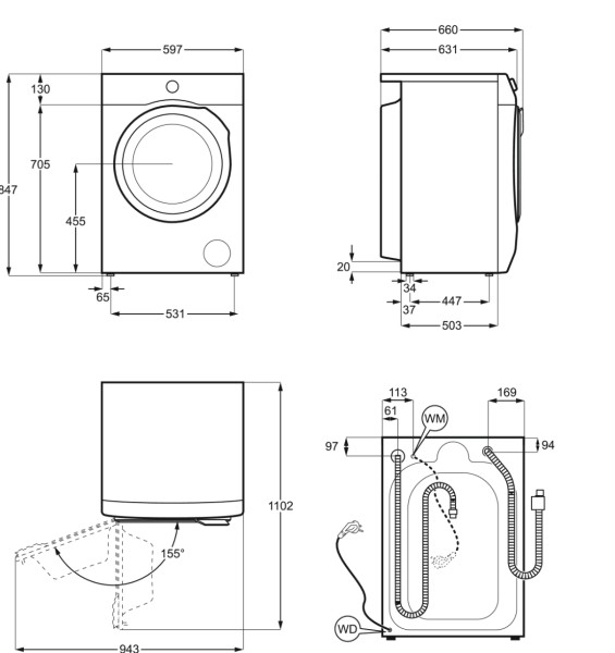 Wasmachine AEG LR76AQ964/* detail 4