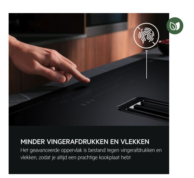 Taque de cuisson avec hotte intégrée AEG NCH84B03CZ/sapphirmatt detail 2