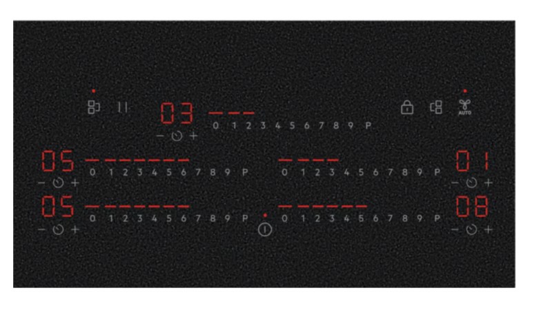 Taque de cuisson induction AEG NIK85M00IZ/saphir matt zwart detail 1