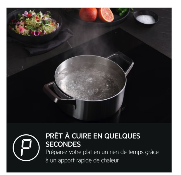 Taque de cuisson induction AEG NIK85M00AZ/saphirmatt zwart detail 2