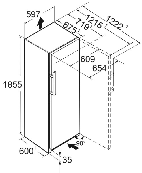 Frigo Liebherr RBBSB525I23 detail 2