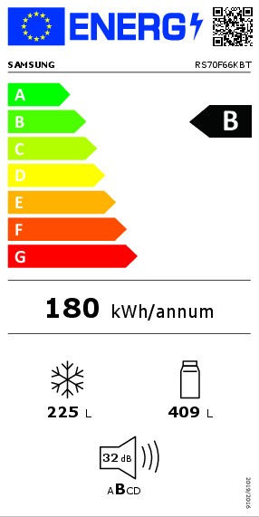 Side/Side + 3 et 4 portes Samsung RS70F66KBT/inox/energieklasse B detail 4