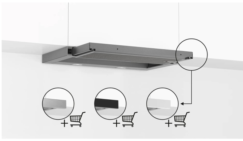 Dampkap telescopisch Bosch DFL064W53 detail 3