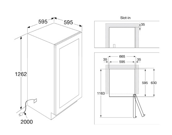 Wijnkast inbouw Etna/by Atag WKV584 detail 8
