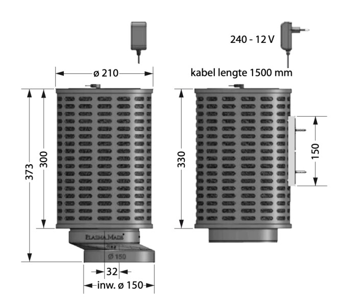 Hotte accessoires PlasmaMade GUC1214// detail 1