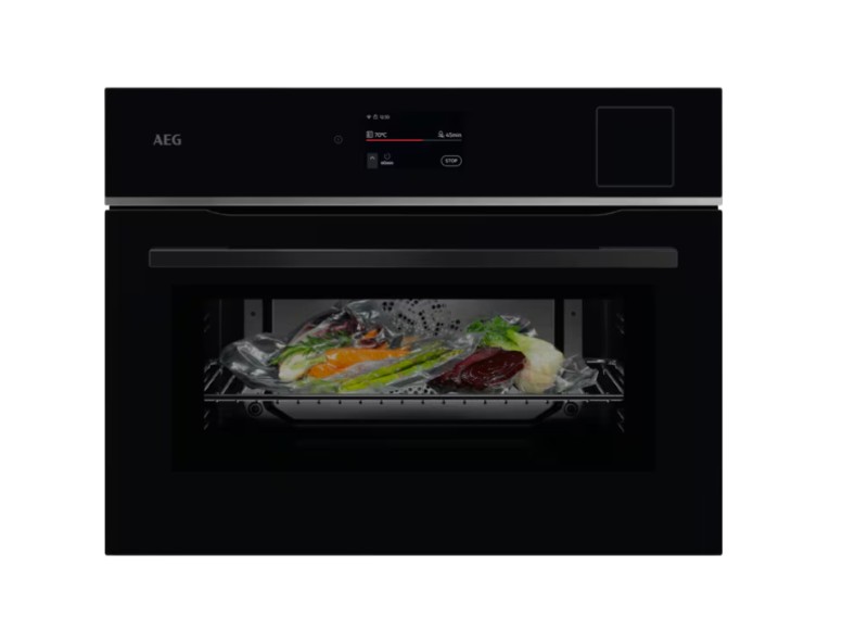 Combi : four + vapeur AEG TP8SK721B/ZWART vooraanzicht