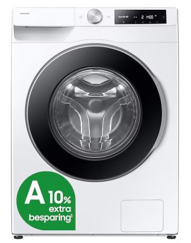 Wasmachine Samsung WW11DG6B85LEU3/zwarte deur vooraanzicht