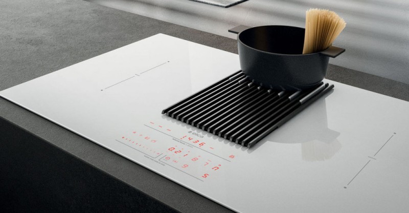 Taque de cuisson avec hotte intégrée Elica PRF0199845 detail 1