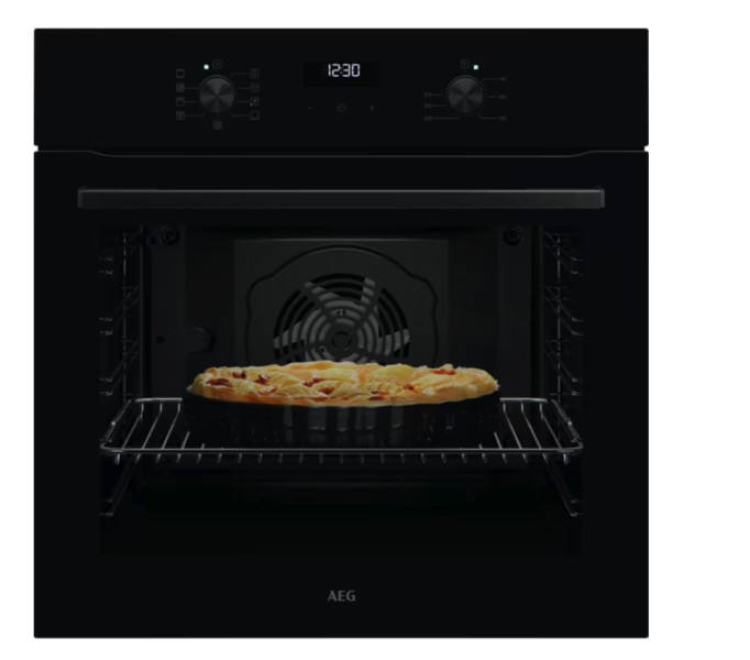Multifunctie oven AEG OA5AB20WSK/Zwart vooraanzicht