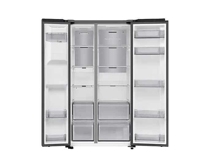 Side/Side + 3 et 4 portes Samsung RS70F66KBF/zwart/energieklasse B detail 1