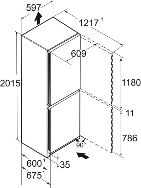Koelvriescombinatie Liebherr CNDGC570320 detail 3