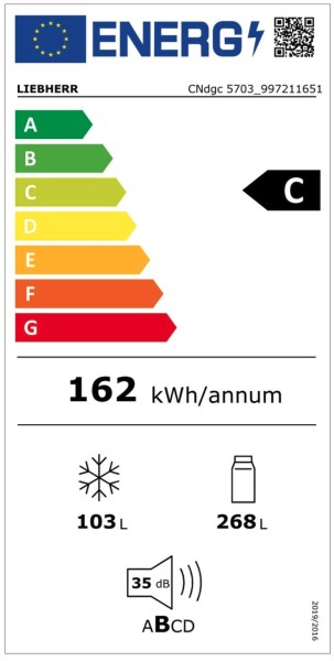 Combiné réfrigérateur/congélateur Liebherr CNDGC570320 detail 4