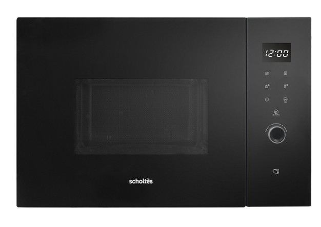Microgolfoven inbouw met grill Scholtes SOMG1310X/zwart/ 2 jaar waarborg vooraanzicht