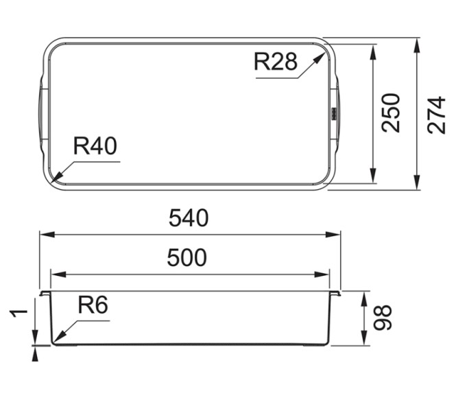 Spoelbak toebehoren Franke 300622 detail 1