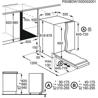 Lave-vaisselle full-intégré 60cm AEG FSB53607Z detail 2