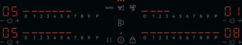 Taque de cuisson avec hotte intégrée AEG TH84CB03CB detail 1