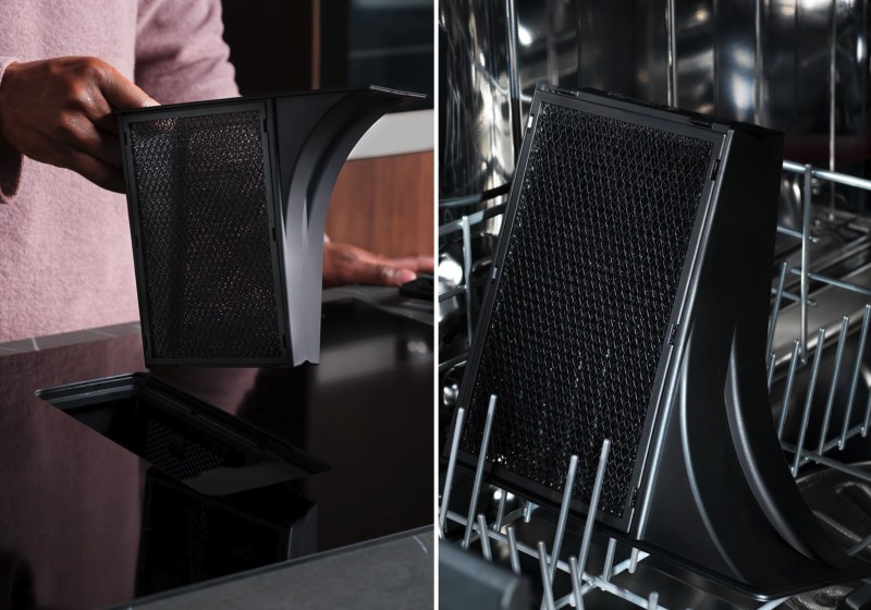 Taque de cuisson avec hotte intégrée AEG TH84CB03CB detail 5