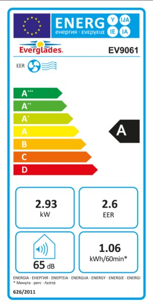 Airconditioning Everglades EV9061/ met afvoerbuis detail 4