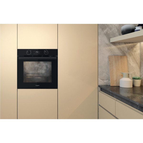 Four air pulsé/multifonction Whirlpool OMR58RR1B/ZWART detail 3