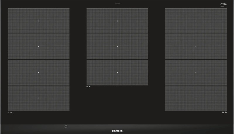 Kookplaat inductie Siemens EX975LXC1E / Meerfasig vooraanzicht