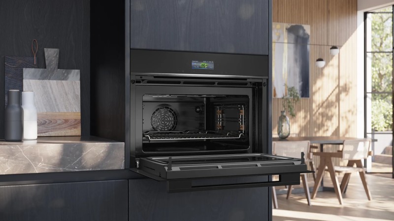 Combi : oven + microgolf Siemens CM724G1B1 detail 3