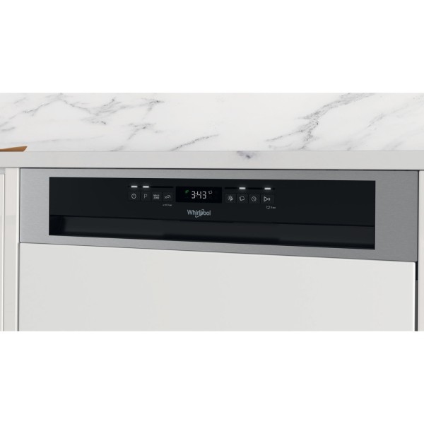 Vaatwasser integre. 60cm frontbediening Whirlpool WBO3T133PFX detail 4