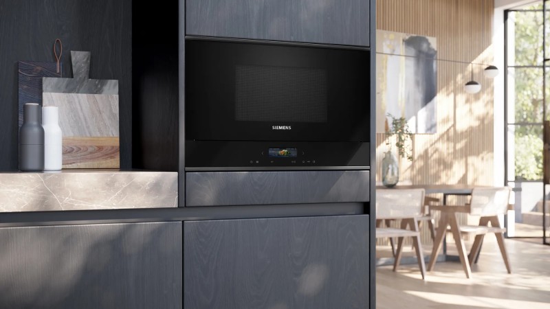 Microgolfoven inbouw zonder grill Siemens BF722R1B1 / ZWART detail 3