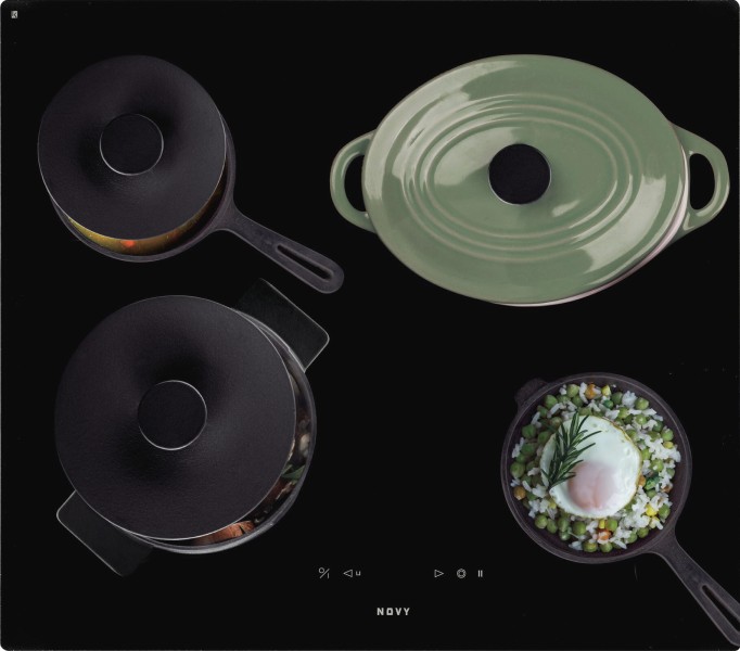 Taque de cuisson vitrocéramique Novy 1102 / Novy Vitrokeramisch detail 4