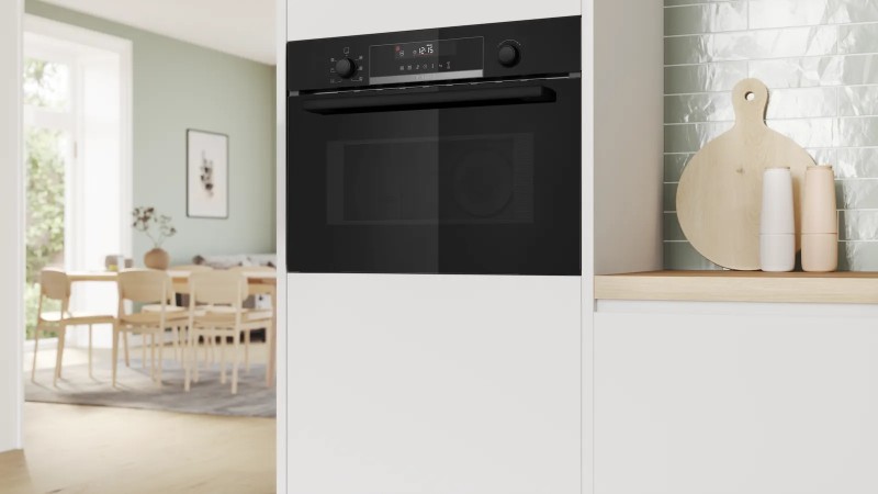Combi : oven + microgolf Bosch CMA585GB1/zwart detail 3