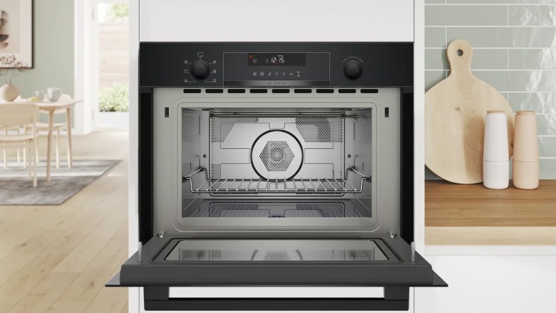 Combi : oven + microgolf Bosch CMA585GB1/zwart detail 4