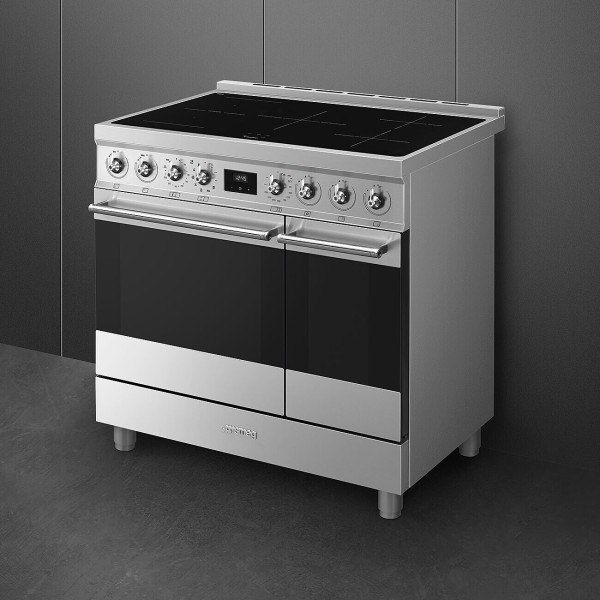 Cuisinière induction Smeg C92IPX2 detail 1