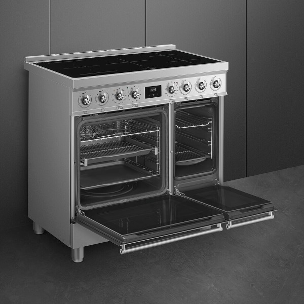Fornuis inductie kookplaat Smeg C92IPX2 detail 4