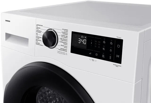 Séchoir Samsung DV9UDG52A0AE/knop/zwarte deur + display detail 2