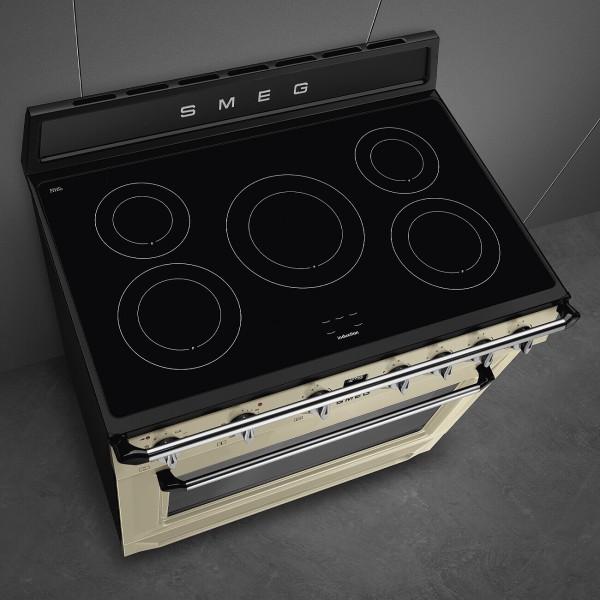 Fornuis inductie kookplaat Smeg TR90IPP detail 4