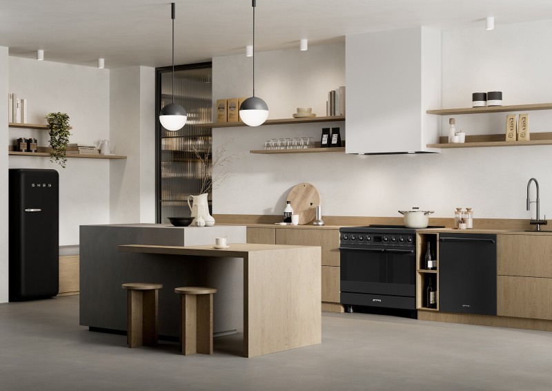 Cuisinière induction Smeg C92IPN2/zwart detail 4