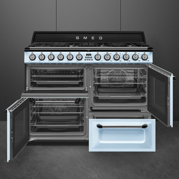 Cuisinière avec taque de cuisson au gaz Smeg TR4110AZ detail 2
