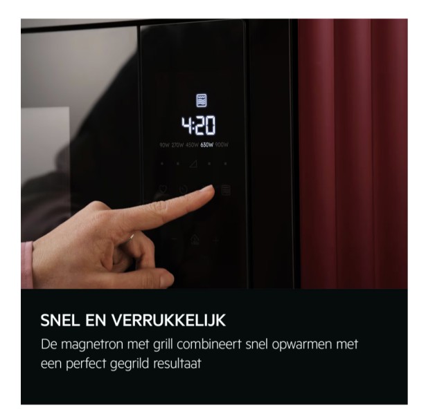Microgolfoven inbouw met grill AEG NMS5G25IEM detail 2