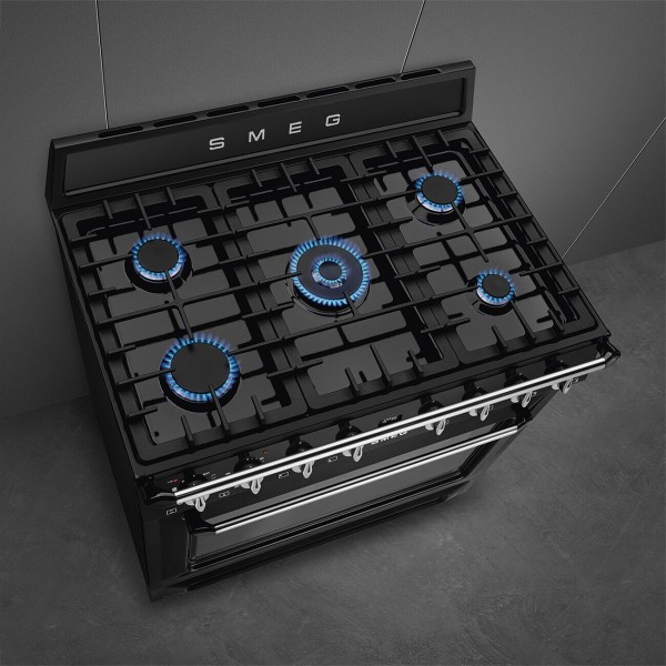 Fornuis gaskookplaat Smeg TR90GPBL detail 3