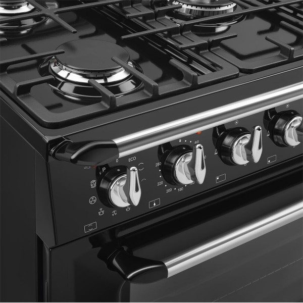 Cuisinière avec taque de cuisson au gaz Smeg TR90GPBL detail 4