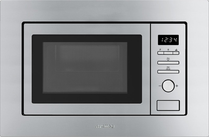 Micro-ondes avec grill Smeg FMI017X/INOX vooraanzicht