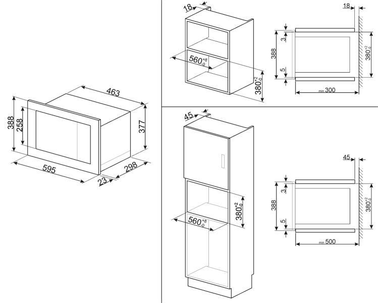 Micro-ondes avec grill Smeg FMI017X/INOX detail 1